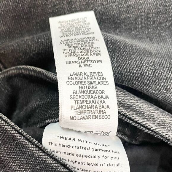 Good American Good Waist crop jeans - size 20 - black157 - Picture 10 of 15